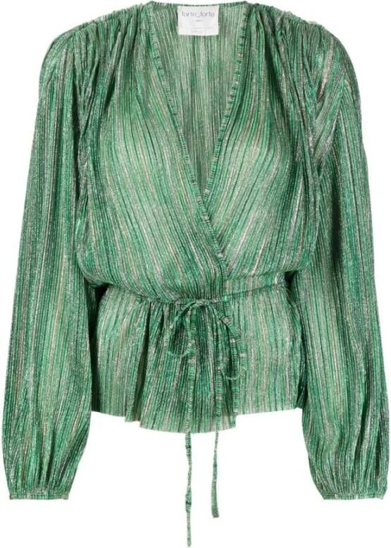 Forte Blouse & overhemd Groen Dames