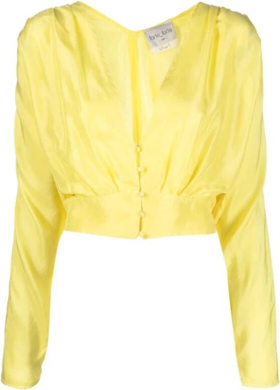 Forte Blouses Yellow Dames