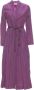 Forte Stijlvolle Gekreukte Maxi Jurk in Roze Pink Dames - Thumbnail 1