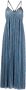 Forte Blauwe Maxi Jurk met Lurex Plissé Blue Dames - Thumbnail 1