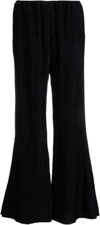 Forte Leather Trousers Zwart Dames