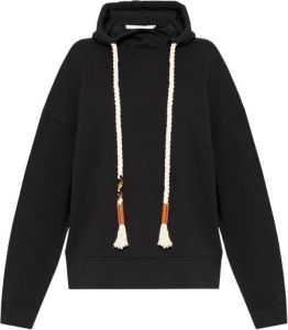 Forte Loose-fitting hoodie Zwart Dames
