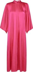 Forte Silk Dress Roze Dames