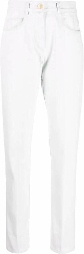 Forte Straight Trousers Grijs Dames