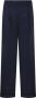 Forte Elegante Donkerblauwe Broek met Klassieke Pasvorm en Plooien Blue Dames - Thumbnail 2