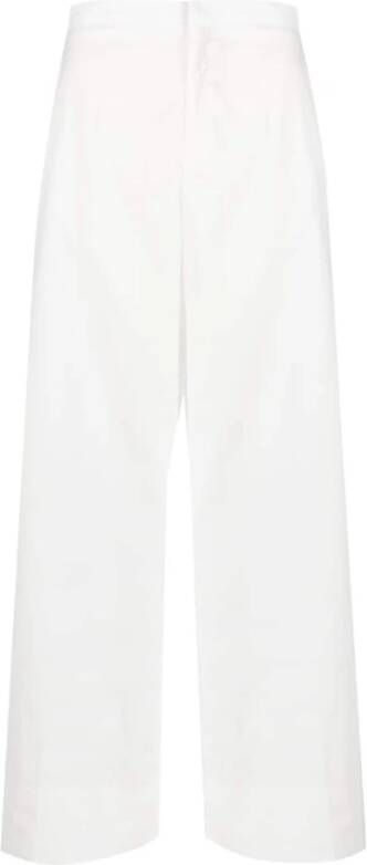 Forte Wide Trousers Wit Dames