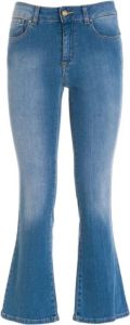 Fracomina Bella Flared Cropped Jeans Blauw Dames