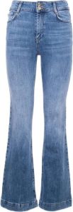 Fracomina Bootcut jeans with middle wash Blauw Dames