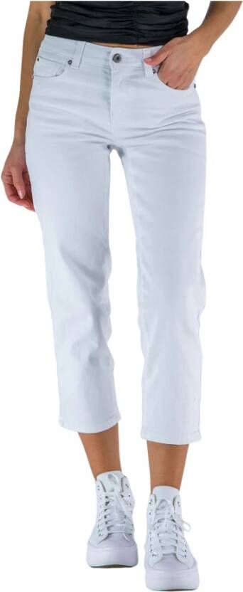 Fracomina Cropped Jeans White Dames