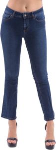 Fracomina Jeans Bella Flare Cropped In Sofisticato Denim Stretch Fp000V8030D40102 Blauw Dames