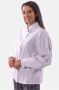 Fracomina Regular Poplin Overhemd met Mandarin Kraag en Pofmouwen White Dames - Thumbnail 1