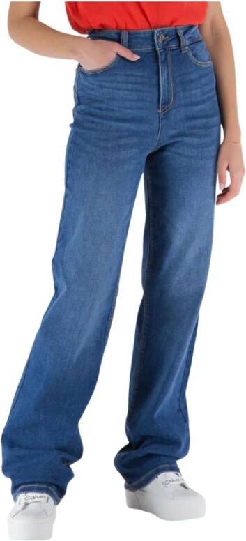 Fracomina Straight Jeans Blauw Dames