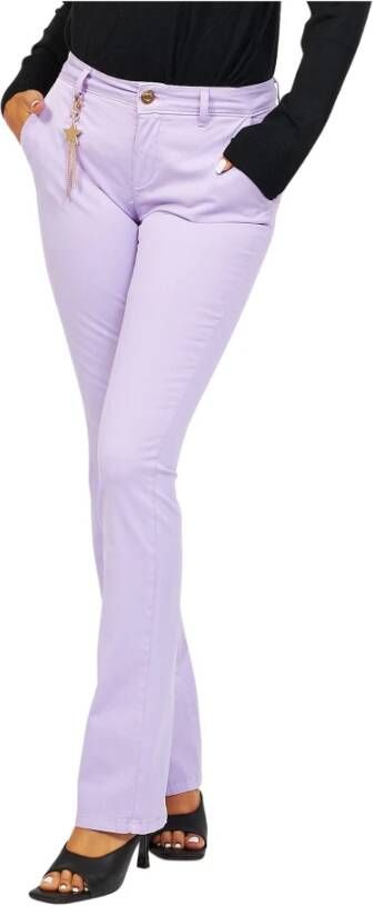 Fracomina Trousers Purple Dames
