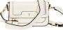 Fracomina Witte Baguette Stijl Tas met Metalen Details White Dames - Thumbnail 1