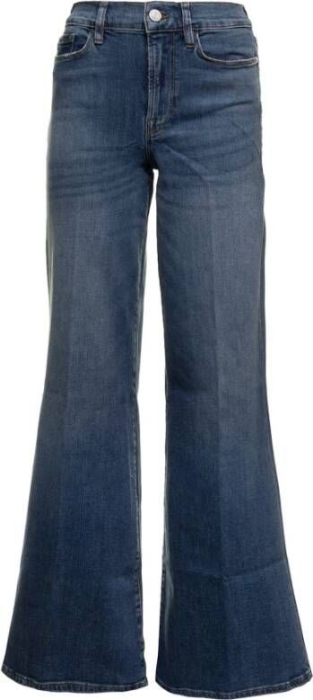 Frame Brede jeans Blauw Dames