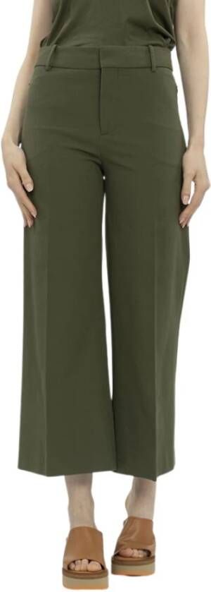 Frame Cropped Trousers Groen Dames