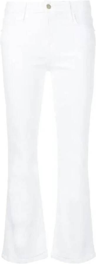 Frame De crop mini boot jeans White Dames