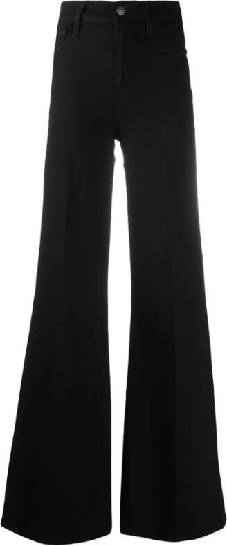 Frame Zwarte High-Waisted Flared Jeans Black Dames