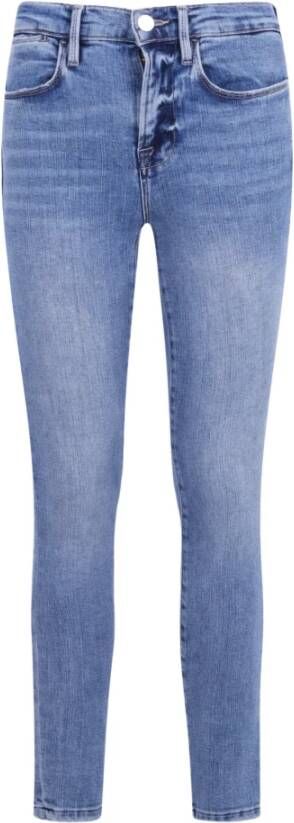 Frame Hoge skinny jeans jadite Blauw Dames