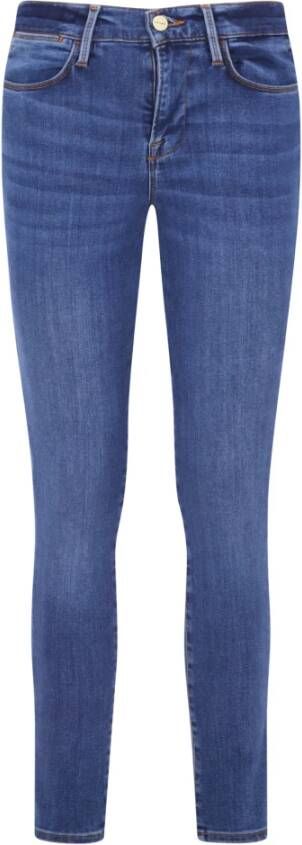 Frame Hoge skinny jeans poee Blauw Dames