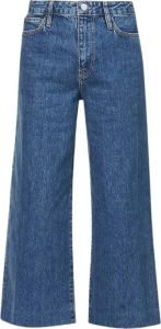 Frame Jeans High Rise Wide Crop Nordic Blauw Dames