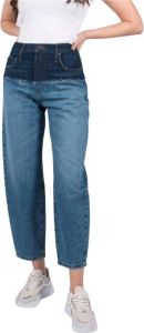 Frame Jeans Ultra High Rise Barrel Indigo Ombre Blauw Dames