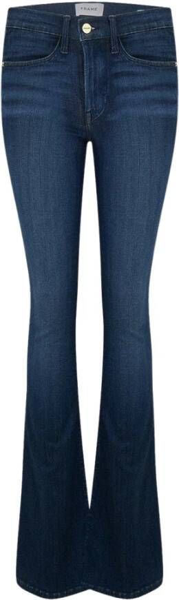Frame Le High Flare Verona Paw Jeans Blauw Dames
