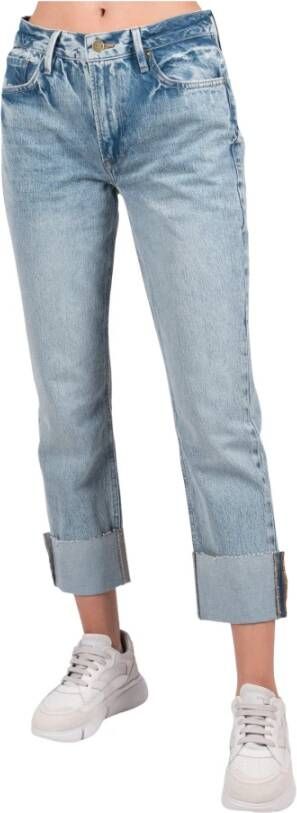 Frame Lprwc385 Le Piper Wide Cuff Jeans Rclk Blauw Dames