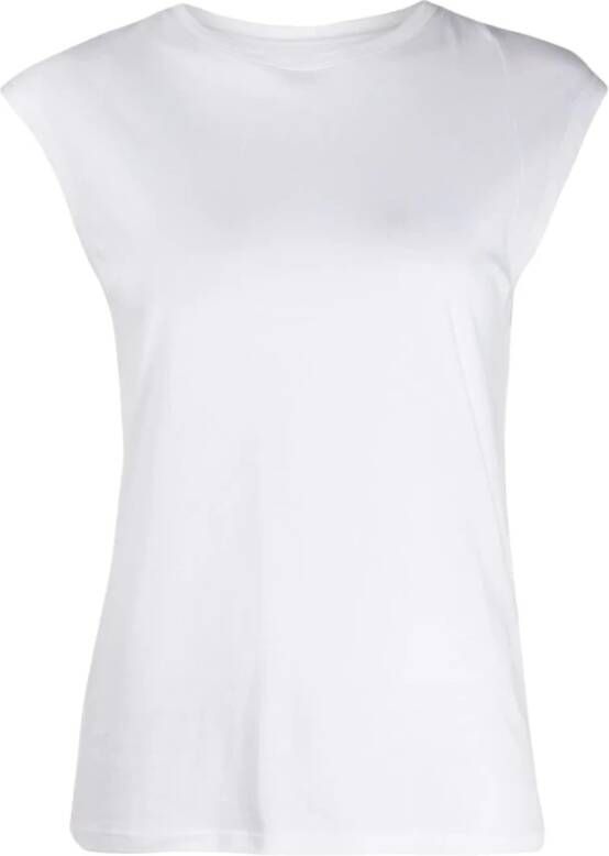 Frame Mid Rise Spier T -shirt White Dames
