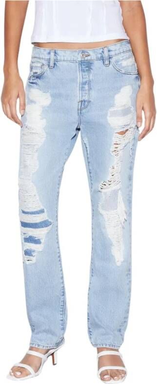 Frame Rechte jeans Blauw Dames