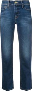 Frame Slim-fit jeans Blauw Dames