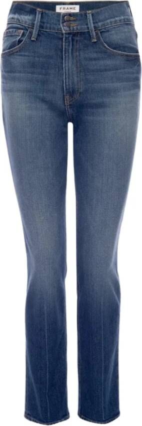 Frame Stijlvolle Slim-Fit Jeans Blue Dames