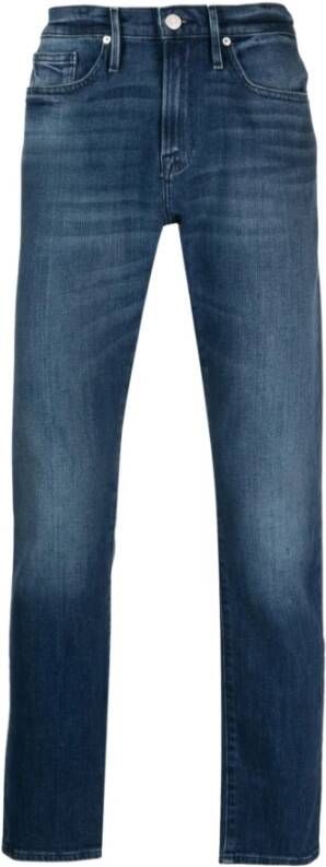 Frame Slim-fit Jeans Blauw Heren