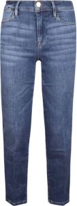 Frame Straight Jeans Blauw Dames