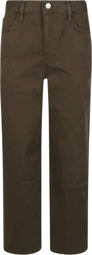 Frame Straight Jeans Groen Dames
