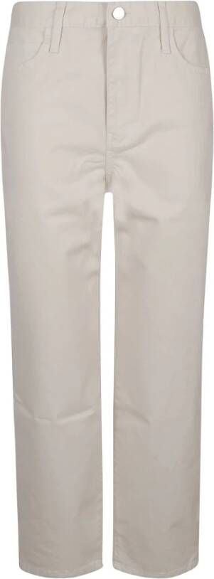 Frame Straight Trousers Beige Dames