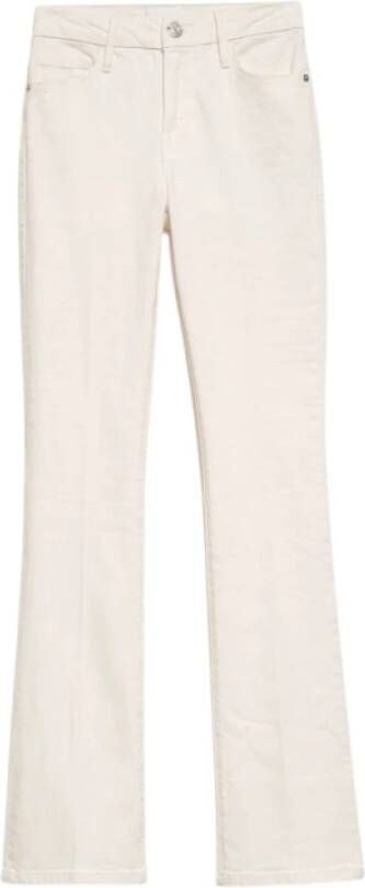 Frame Straight Trousers Beige Dames
