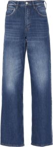 Frame Straight Trousers Blauw Dames