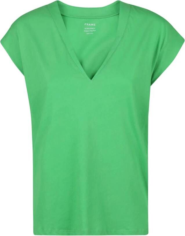 Frame T-Shirts Groen Dames