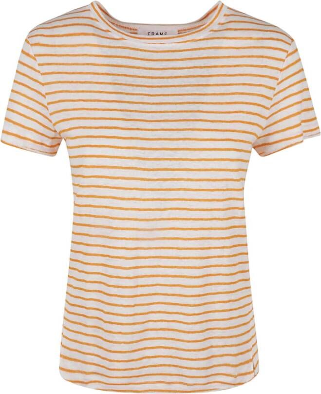 Frame T-Shirts Orange Dames