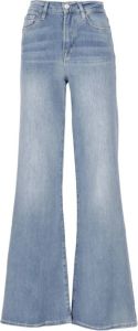 Frame Wide Jeans Blauw Dames