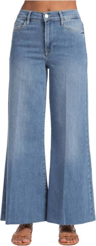 Frame Wide Jeans Blauw Dames