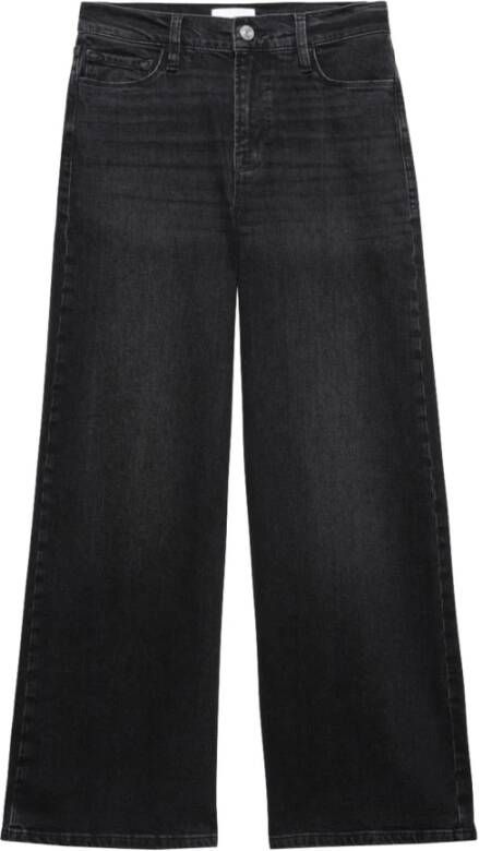 Frame Wide Jeans Zwart Dames