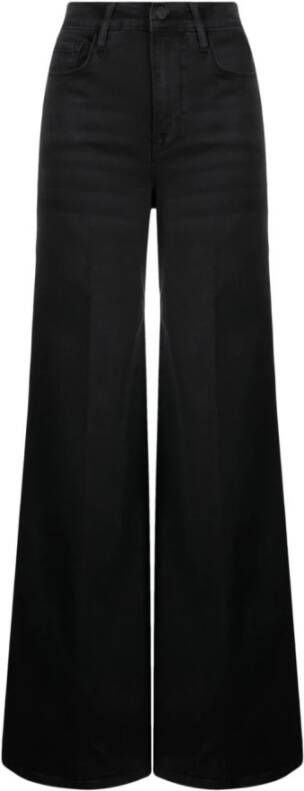 Frame Wide Trousers Zwart Dames