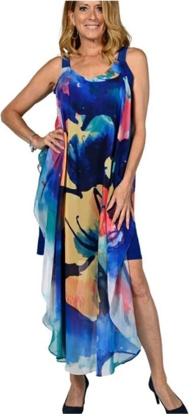 Frank Lyman Midi -jurken Blauw Dames