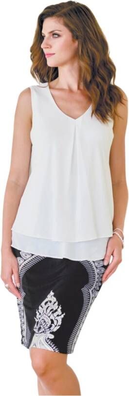 Frank Lyman Polyester Tops en Tanktops White Dames