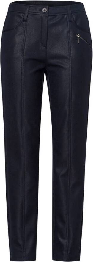 Frank Walder Brenda Fancy Foil Broek Blauw Dames