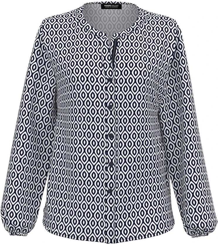 Frank Walder Lange mouw blouse S51Bluse Multicolor Dames