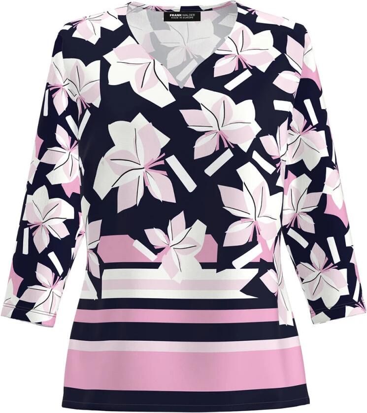 Frank Walder Lange Mouw Blouse Shirt Multicolor Dames