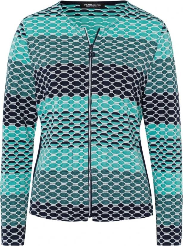Frank Walder Light Jackets Blauw Dames